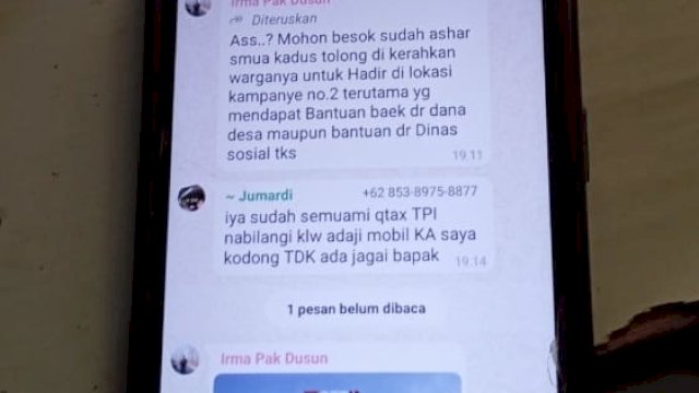Viral, Dugaan Permintaan Kerahkan Warga Penerima Bansos Untuk Hadiri Kampanye Ilham-Kanita