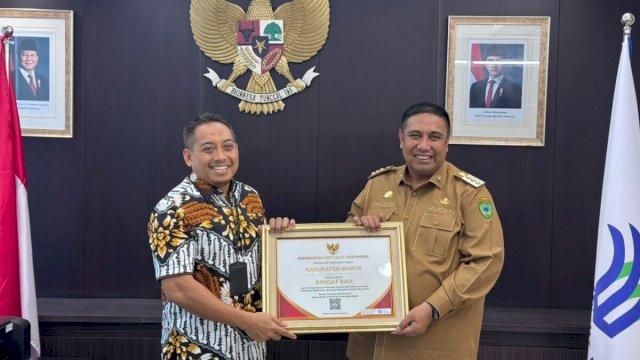 Bupati Maros Chaidir Syam Raih Penghargaan Dari Kementerian Investasi dan Hilirisasi