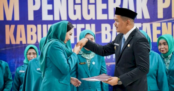 Dipimpin Gunya Paramasukhaputri, Bupati Uji Nurdin Lantik Pengurus TP-PKK Bantaeng