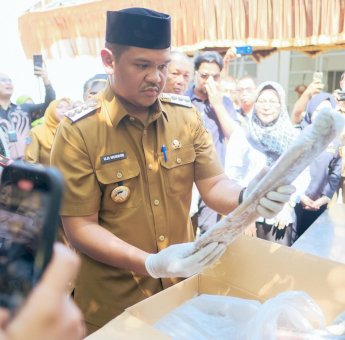 Bupati Bantaeng Uji Nurdin Lepas Ekspor Perdana Komoditi Gurita Untuk Negara Meksiko