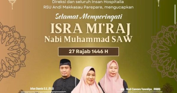 Peringatan Isra’ Mi’raj: RSUD Andi Makkasau Parepare Perkuat Kebersamaan dalam Melayani Masyarakat