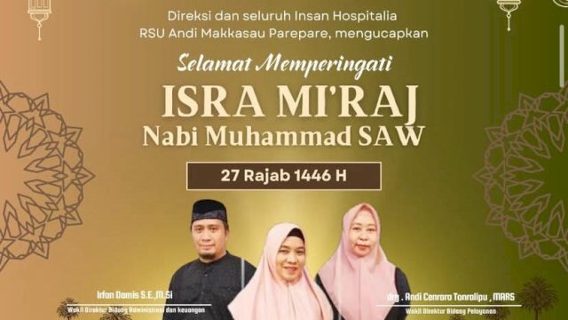 Peringatan Isra&rsquo; Mi&rsquo;raj: RSUD Andi Makkasau Parepare Perkuat Kebersamaan dalam Melayani Masyarakat