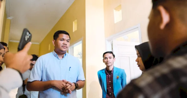 Kunjungi Asrama Mahasiswa di Makassar, Bupati Bantaeng Uji Nurdin Segera Rehab Bangunan