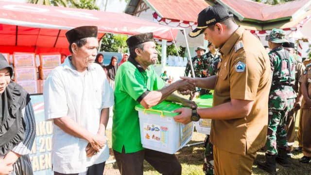 Program TMMD Bangun Embung, Bupati Bantaeng: Bukti Nyata TNI Untuk Rakyat