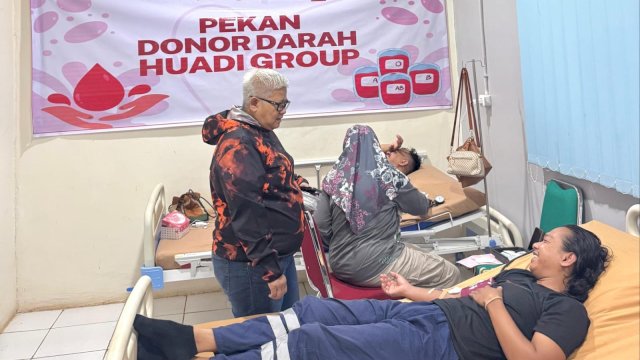 Lima Hari Donor Darah, Huadi Group Bantu Jaga Stok Darah RSUD Bantaeng