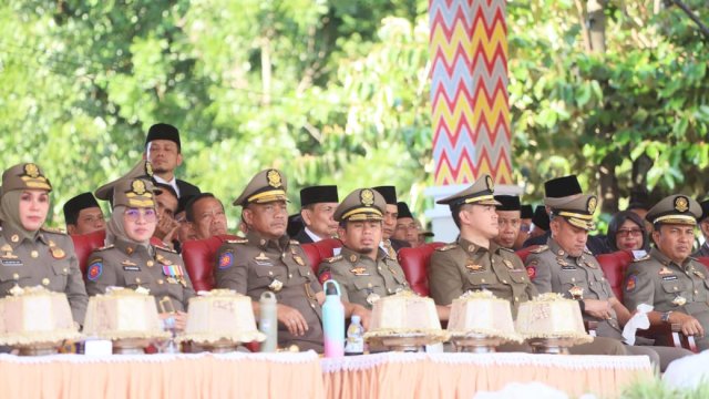 Wali Kota Parepare Hadiri Apel Kesiapsiagaan Satpol PP dan Satlinmas di Wajo