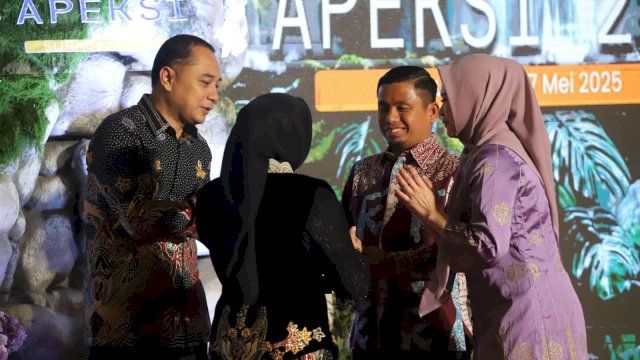Bangun Jejaring, Wali Kota Parepare dan Wakilnya Hadiri Gala Dinner APEKSI di Surabaya